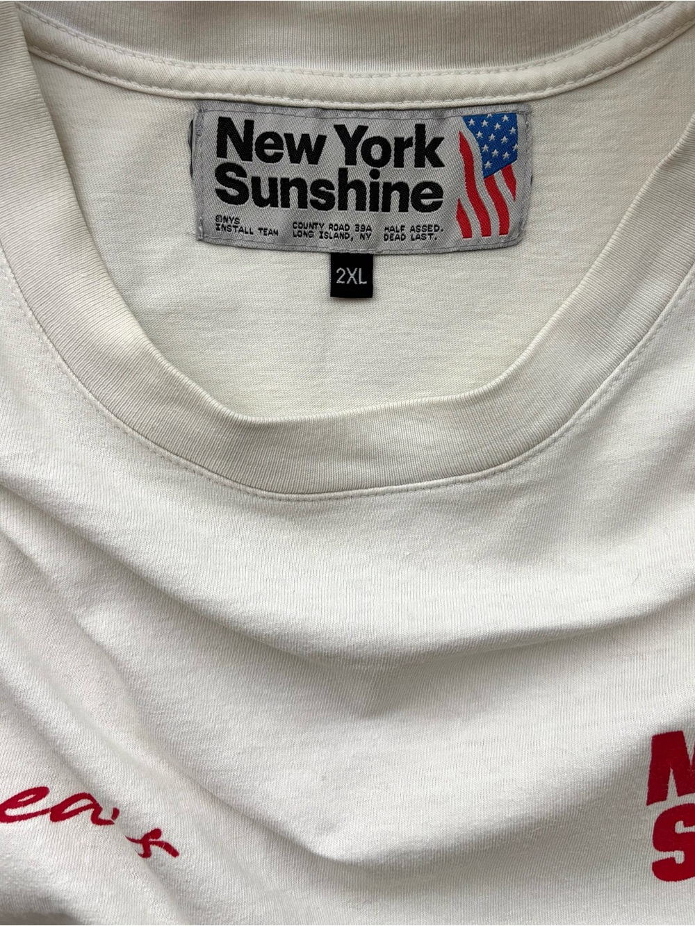 New York Sunshine x Duryea’s T-Shirt Montauk “The End” w/ Ocean Graphic 2022 - Picture 6 of 10